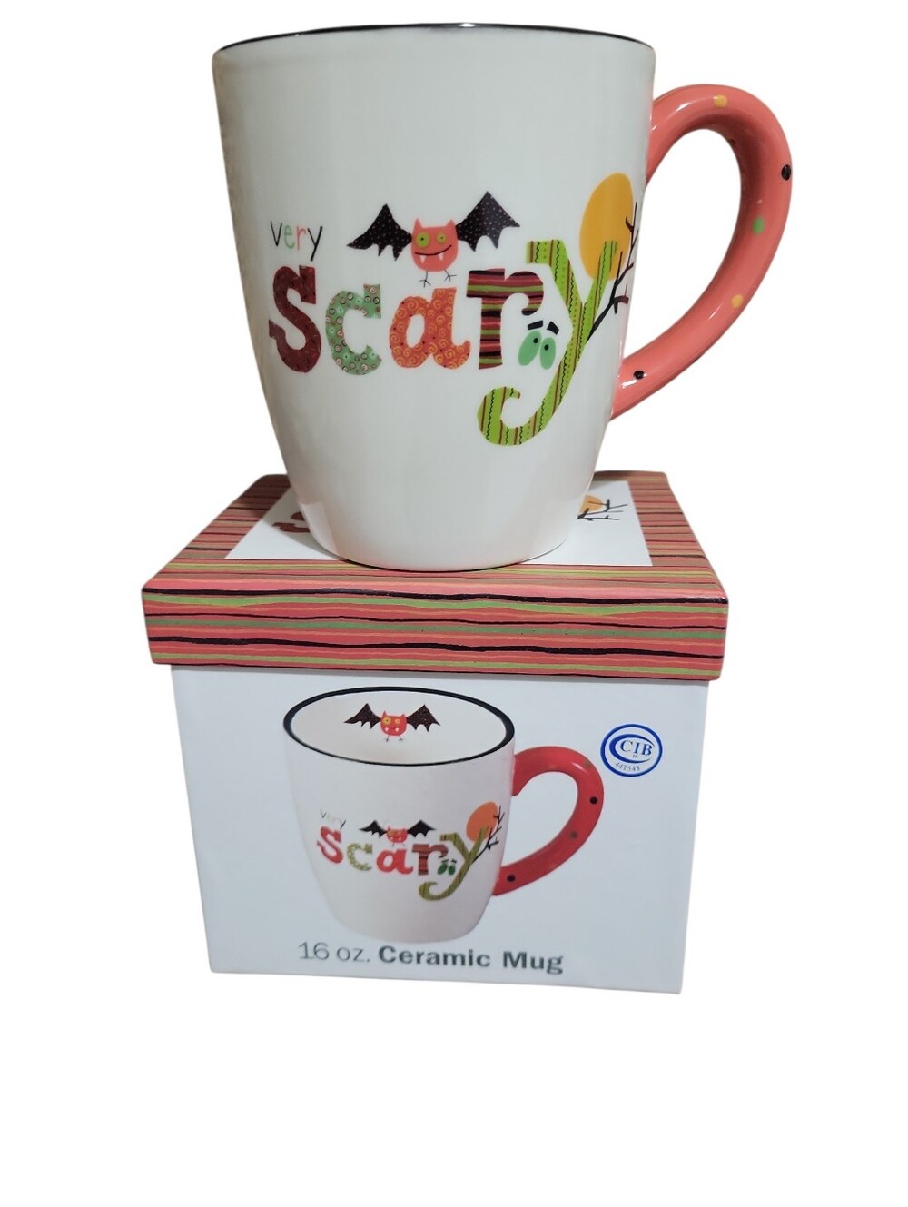 Ceramic 'Very Scary' Halloween Mug -16oz
